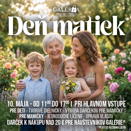Oslávte Deň matiek v Galérii Petržalka 🌸