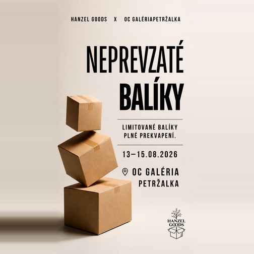 POP-UP s neprevzatými balíkmi v Galérii Petržalka